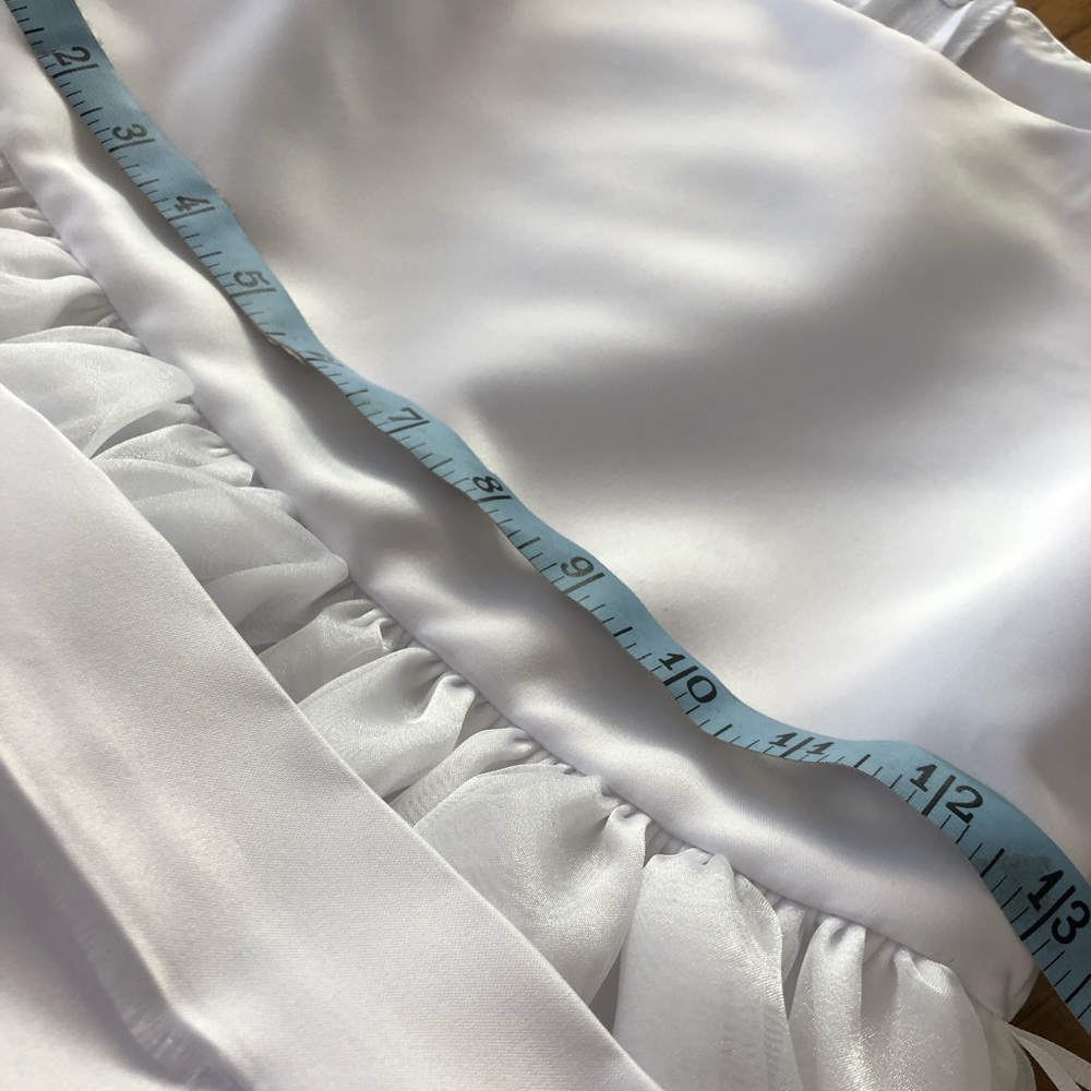 Beautiful solid white girls dress WONDER GIRL size 8 communion flower girl - Picture 9 of 12